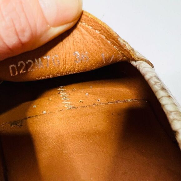 GEOX Respira Snakeskin Leather Loafers - Picture 10 of 10